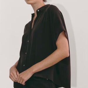Everlane Silk Square Shirt, size 0